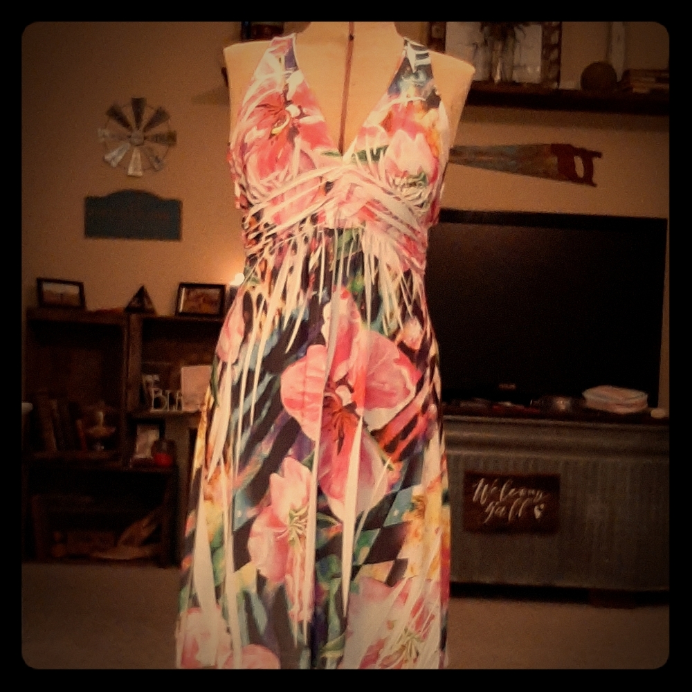 Flower pattern dress